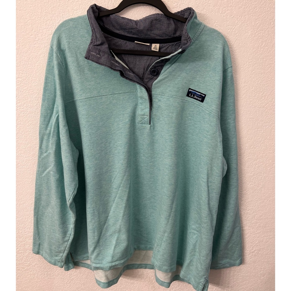 L.L Bean 1/4 Button Henley Shirt